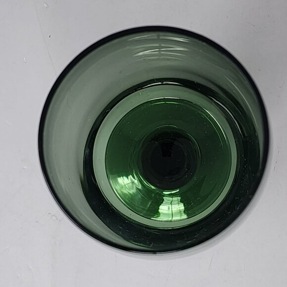 Vintage‎ Emerald Green Gorham Crystal Goblets Set Of 2 - Picture 4 of 8